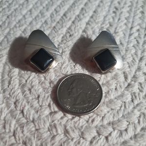 Navajo Onyx Earrings